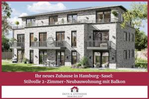 Ihr neues Zuhause in Hamburg-Sasel: Stilvolle 2-Zimmer-Neubauwohnung mit Balkon