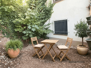 Erdgeschoss-Apartment mit schönen Außenbereich und Einbauküche