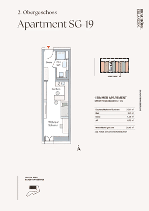 Apartments im Herzen der Stadt frei nutzbar - frei vermietbar! – 91054 Erlangen – Vorschaubild 2