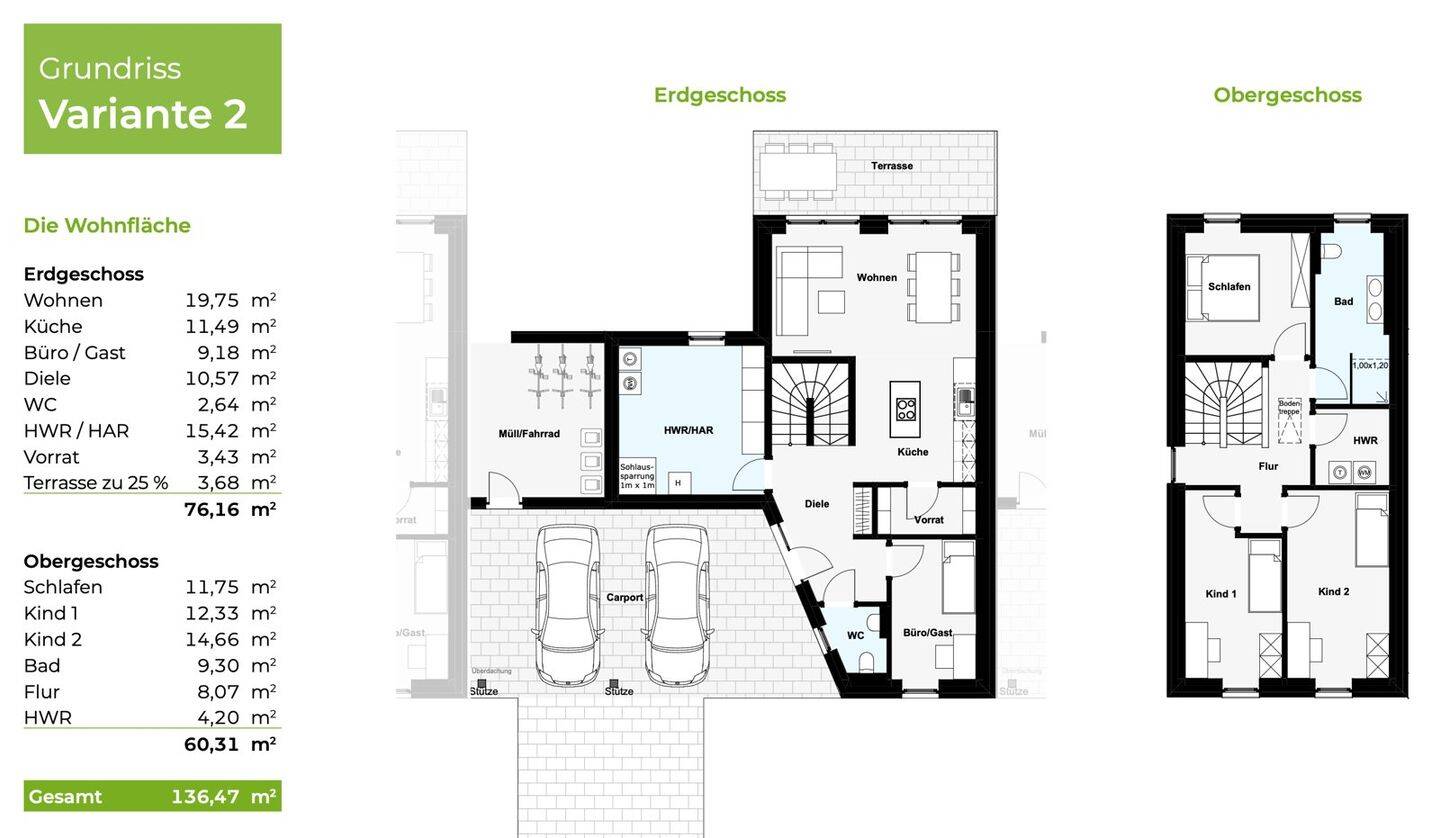 Ankommen. Wohlfühlen. Zuhause sein - modernes Neubau-Kettenhaus für deine Familie (Haus 08) – Lingen (Ems) – Vorschaubild 7