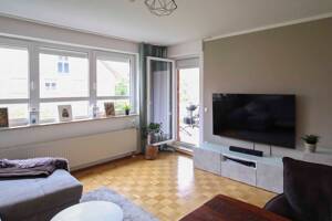 Wohnen in Münster Mauritz: Gepflegte 3-Zimmer-Wohnung mit Balkon & Gartennutzung sowie Garage