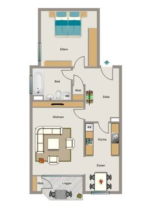 VIVAWEST modernisiert Ihre neue Wohnung. – 44267 Dortmund – Vorschaubild 2