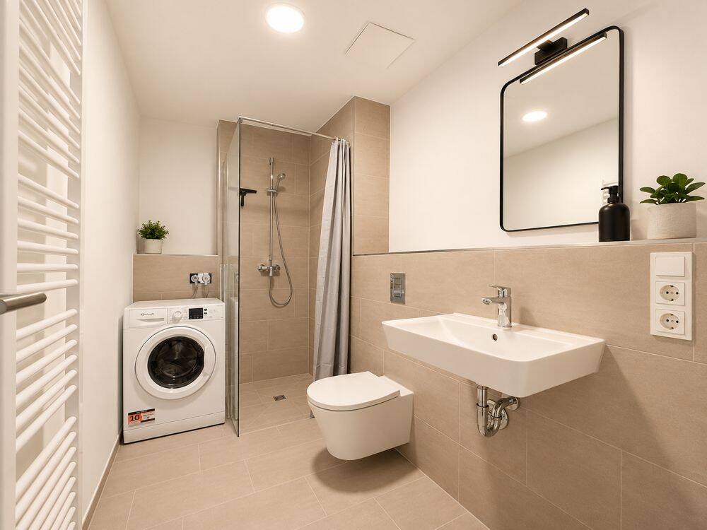 Bezugsfreies 1-Zimmer-Neubauapartment mit Balkon nahe Volkspark Humboldthain – Berlin – Vorschaubild 6