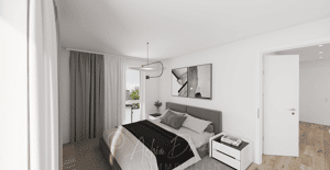 Münster Gremmendorf Neubau - 3-Zimmer-Wohnung im 1. OG zwei Balkone PKW-Stellplatz – 48167 Münster – Vorschaubild 2