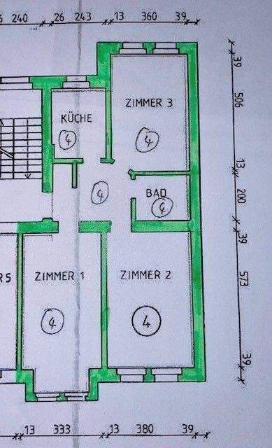 Große helle 3-Raum Wohnung mitten in Stadtfeld mit Balkon. – Magdeburg – Vorschaubild 3