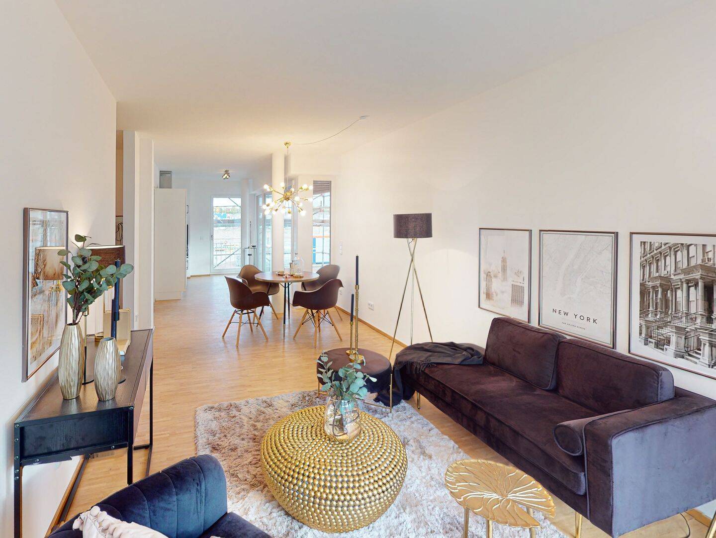 Kompakte 3-Zimmer-Neubauwohnung mit 2 Badezimmern