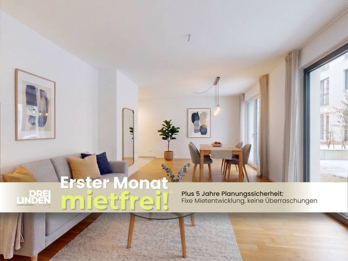 **1 NKM FREI** Großzügige 2-Zimmer-Wohnung mit zwei Terrassen im Neubauquartier DREILINDEN Living