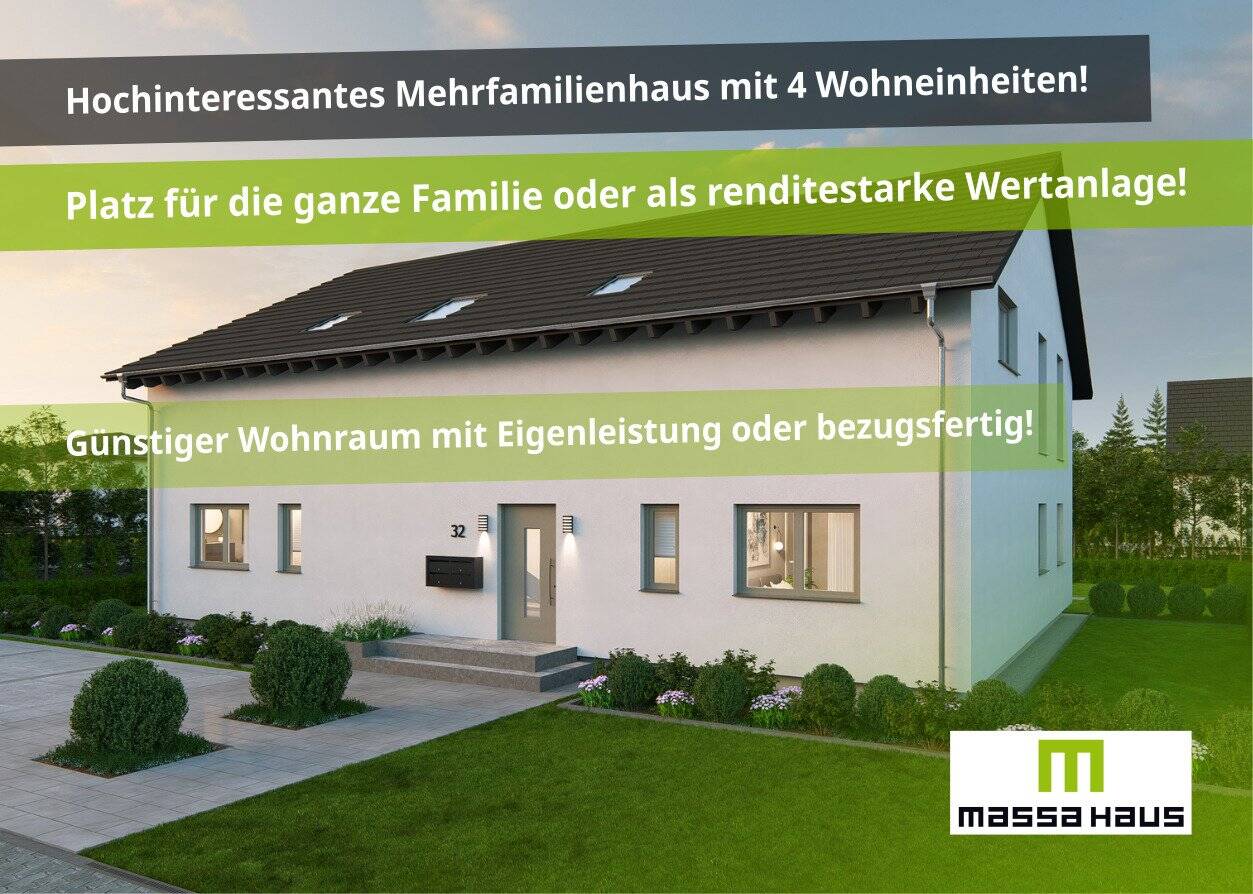 Neubau Mehrparteienhaus mit 4 WE - Platz für die ganze Familie oder als lukratives Anlageobjekt! – Ortenberg – Bild 1 von 9