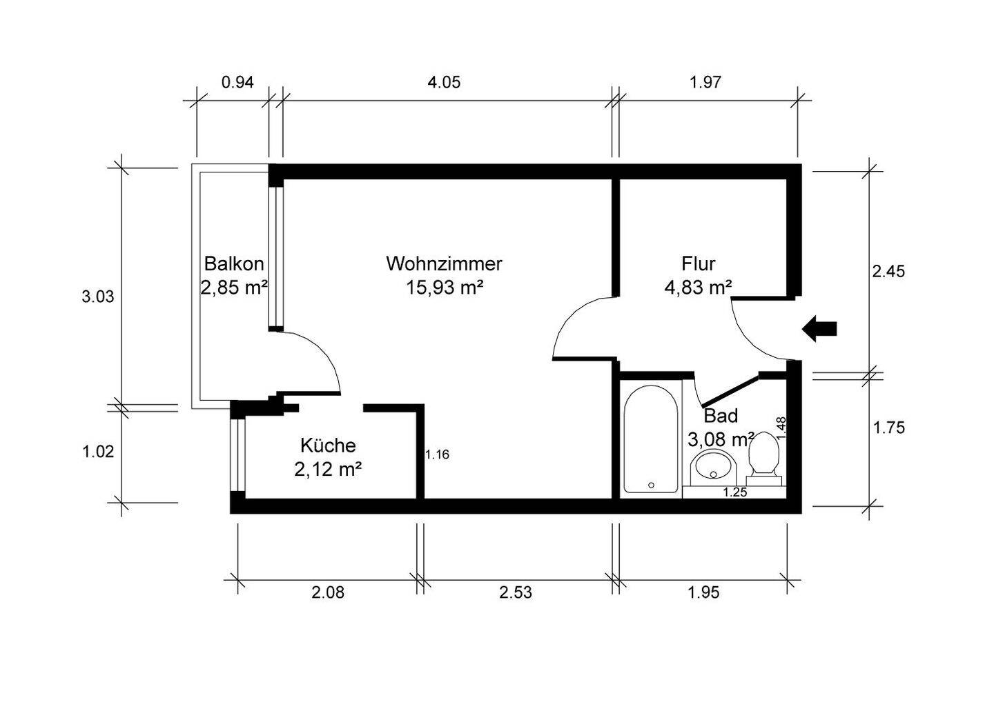 Sehr gut vermietete Wohnung zum Kauf • provisionsfrei