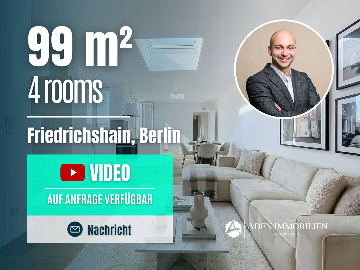 ...Erstbezug!... Neu Ausgebaute 4-Zimmer-Dachgeschosswohnung mit Terrasse, Aufzug & Gäste-WC – Berlin – Vorschaubild 3