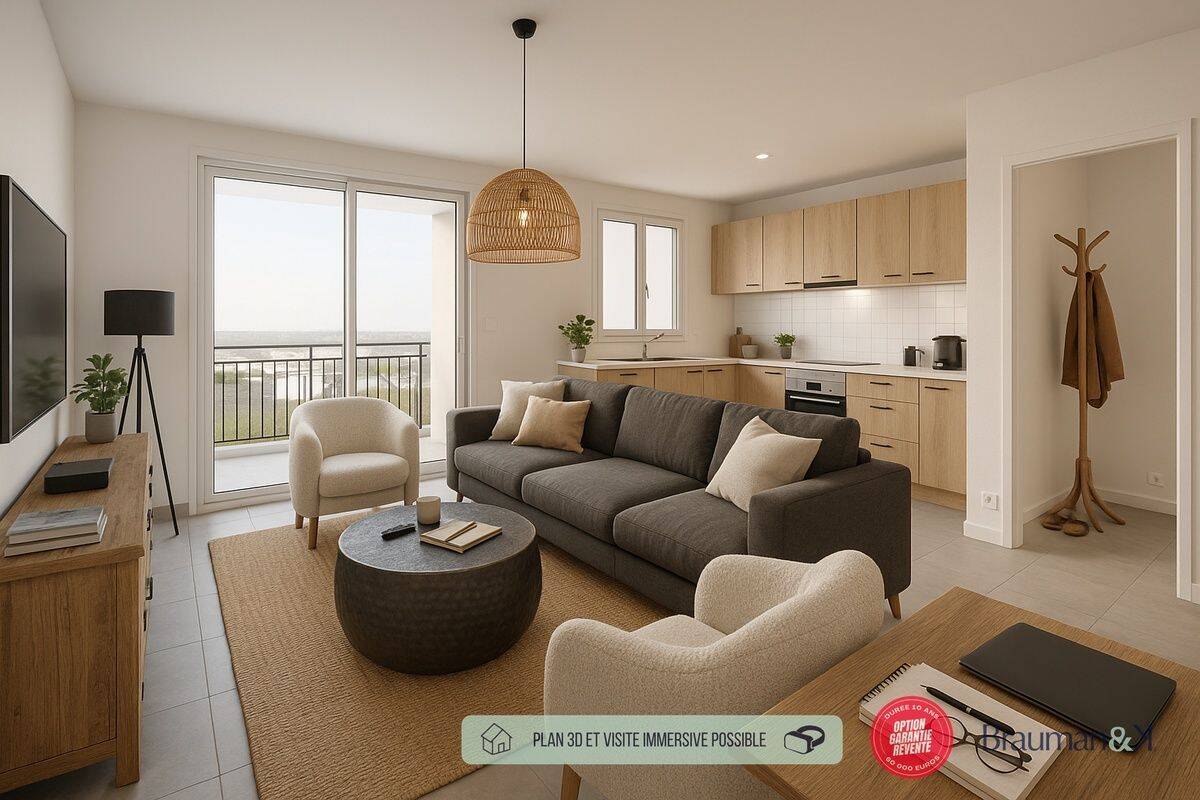 Appartement 3 pièces 48 m² · au Mans · 48 m² · 129 678 €