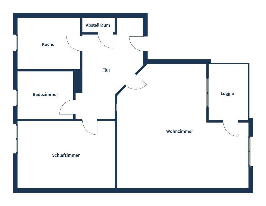 Attraktive Eigentumswohnung mit zwei Zimmern, Loggia und Tiefgaragenstellplatz – Magdeburg – Vorschaubild 7
