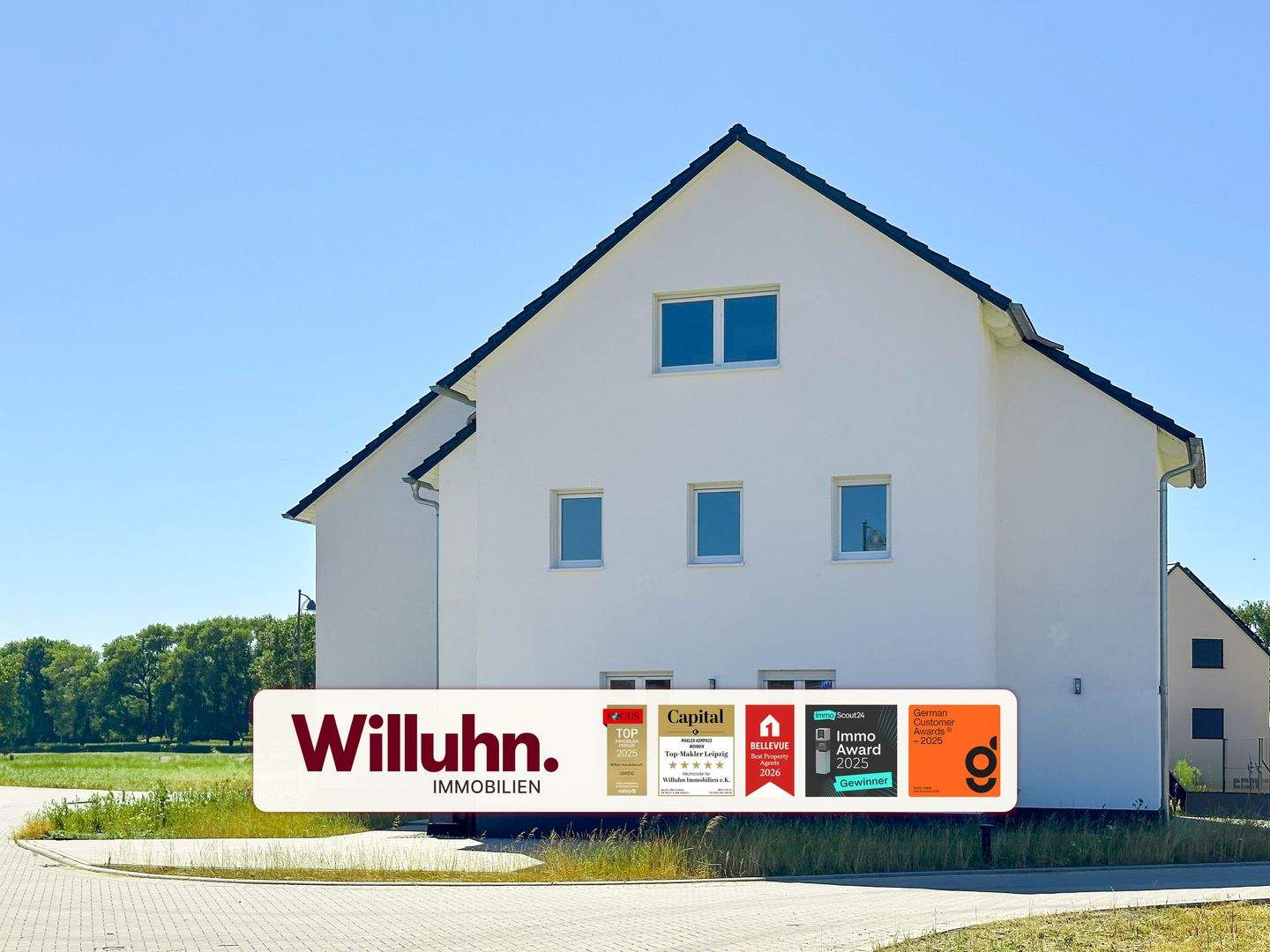 Neubau-Highlight: Bezugsfertiger Familientraum mit Wärmepumpe, Stellplatz & Küche inkl. – Jesewitz – Bild 1 von 9