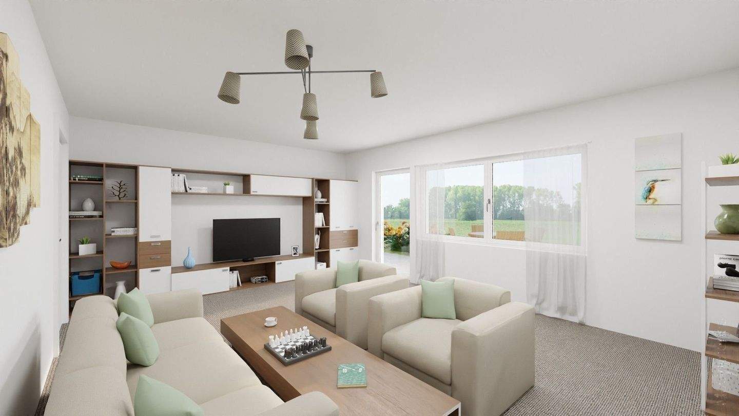 Bungalow like 131 m² Wohnfläche mit großer Südwestterrasse und Garten in sehr ruhiger Wohnlage in Forchheim – Forchheim – Vorschaubild 4