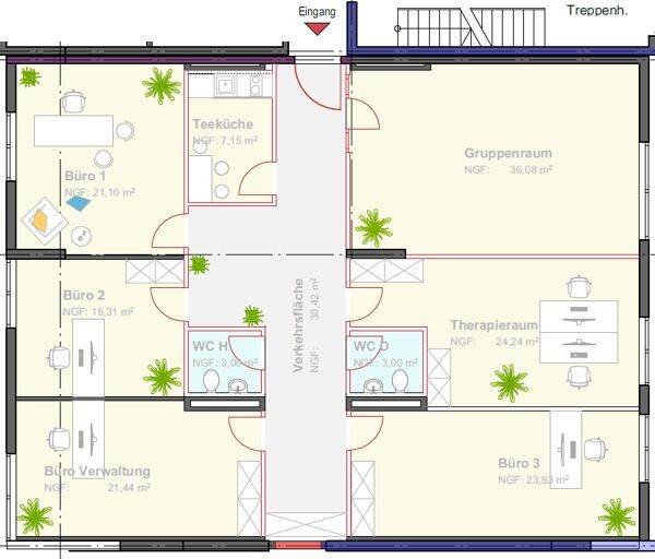 VB3560l Provisionsfreie, nach Mieterwunsch sanierte Büro- oder Praxisfläche / Regensburg - Zentrum