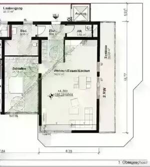 Trier-Zentrum-Viehmarkt / 2 Zimmer-Wohnung / Einbauküche / Fußbodenheizung / Balkon / Aufzug / Fitnessstudio – 54290 Trier – Vorschaubild 9