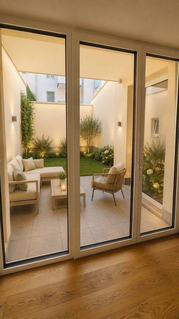 Ruhiges Rückgebäude - Charmante Erdgeschoss Terrassen Wohnung mit urbanem Kleingarten – München – Vorschaubild 3