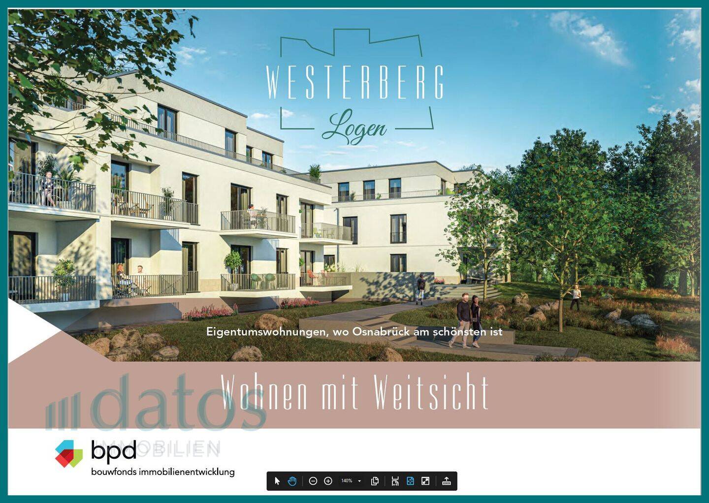 Erstbezug - 2-Zimmerwohnung - WesterbergLogen – Osnabrück – Vorschaubild 3