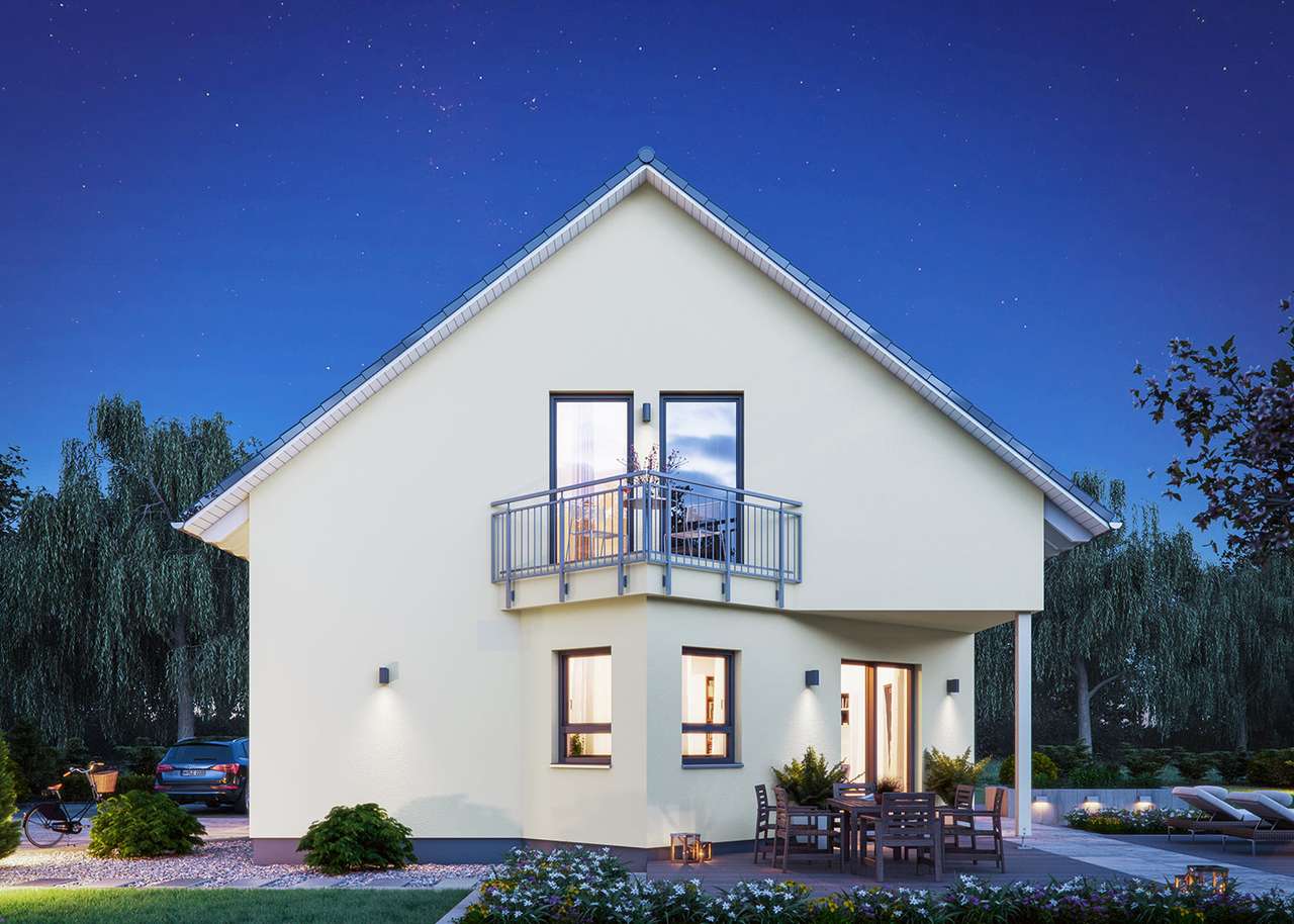 LifeStyle 18.01.Satteldach, schräge Linien und ein mittig integrierter Treppenaufgang. Preis ist ohne Grundstück – Trulben – Vorschaubild 6
