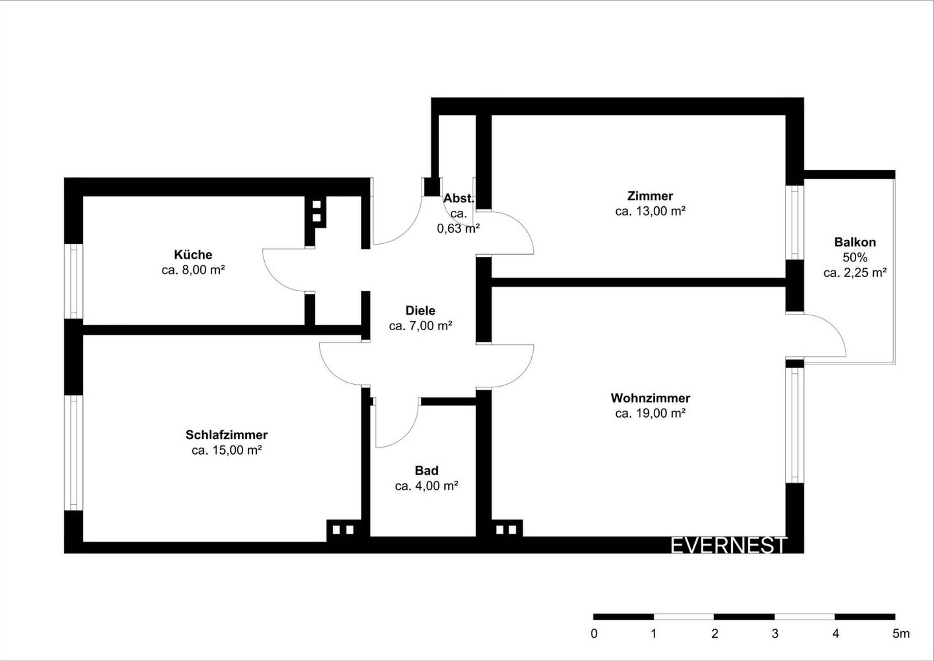 Etagenwohnung in 51063 Köln mit 68 m² kaufen