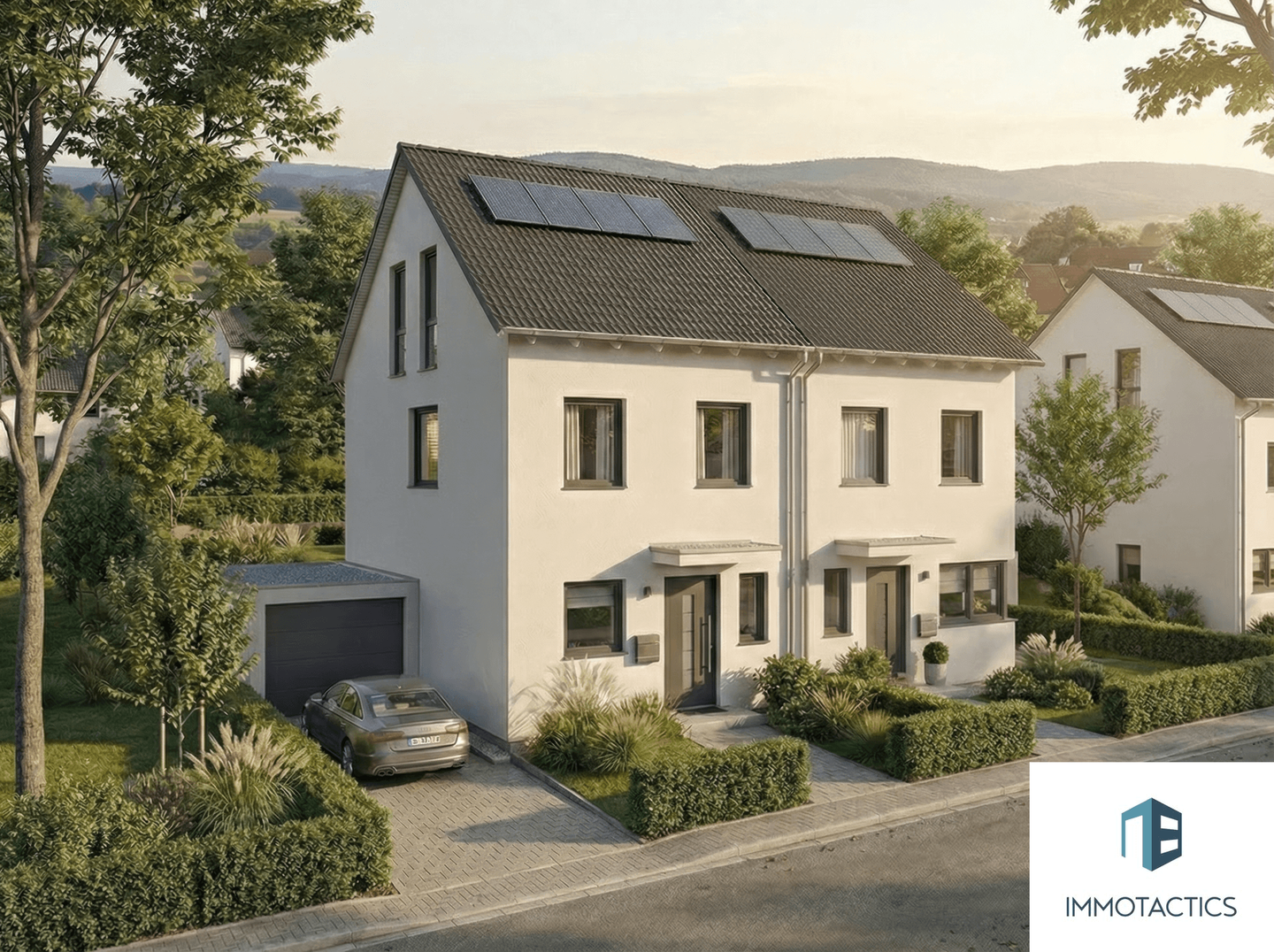 Moderne Doppelhaushälfte in Königstein im Taunus - werthaltiges Wohnen im KfW40-QNG-Standard – Königstein – Bild 1 von 8
