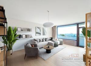 Über den Dächern von München - großzügige 2-Zimmer-Wohnung mit Alpenblick