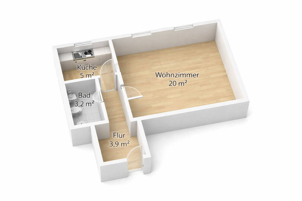 Attraktive Kapitalanlage - vermietete 1-Zimmer-Wohnung im 3. Obergeschoss in Berlin-Spandau – Berlin – Vorschaubild 9