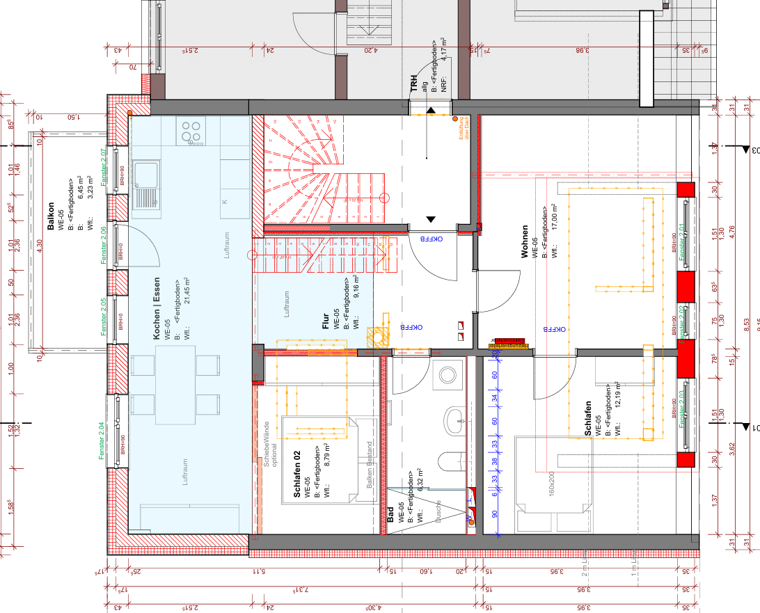Moderne große 4 ZKB-Mais.-Wohnung mit Balkon in Seckenehim – Mannheim – Vorschaubild 9