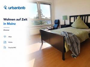 Möbliertes Zimmer Mainz - Wohnen auf Zeit ab 1 Monat