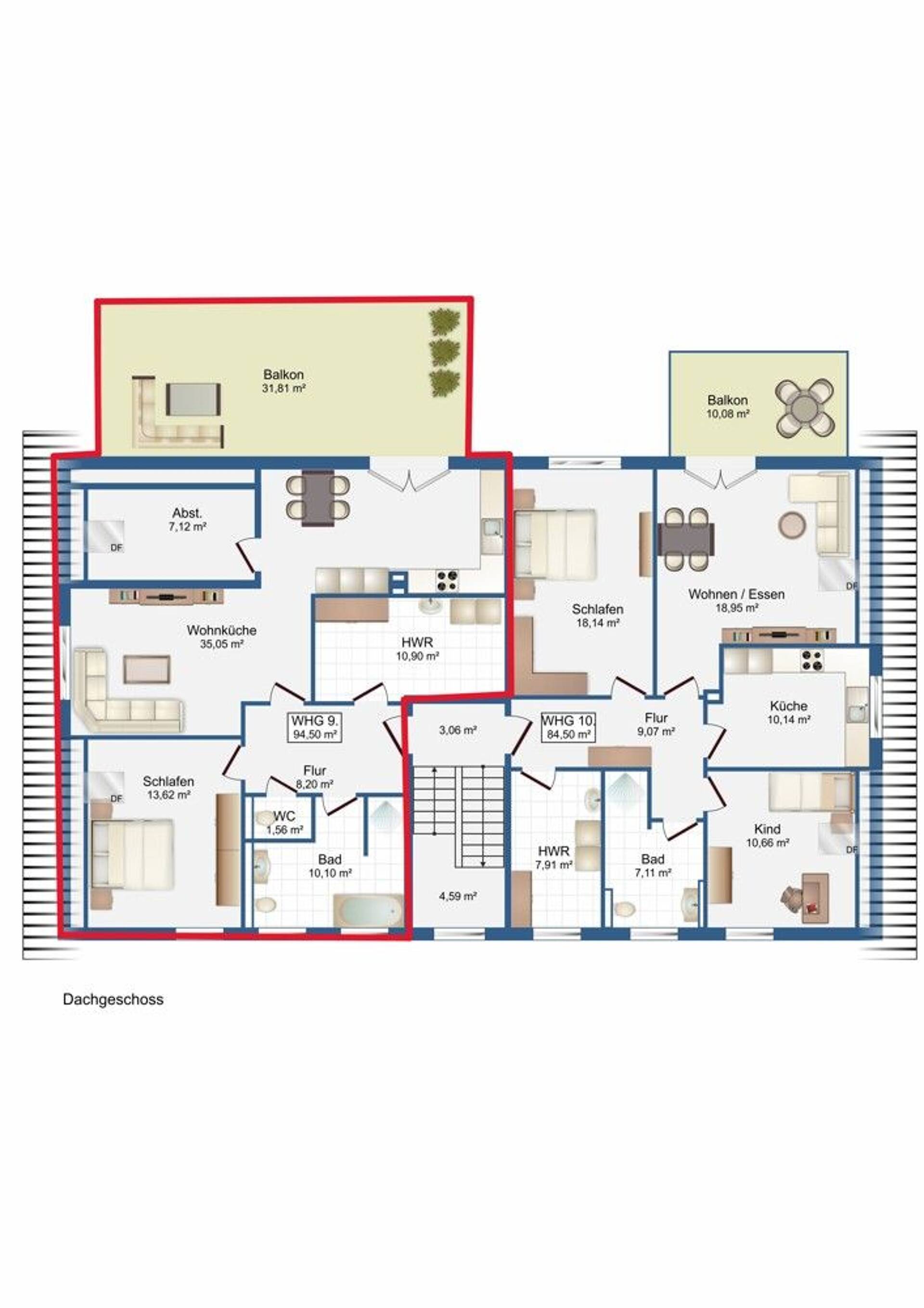 Dachgeschosswohnung in 49610 Quakenbrück mit 100 m² kaufen