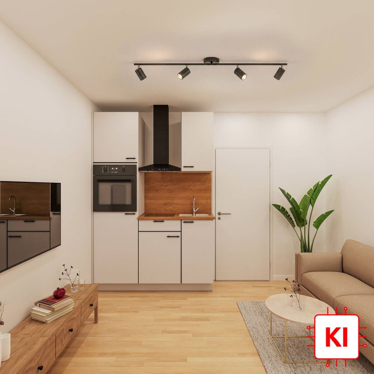 Charmante Dachgeschosswohnung mit Balkon - kompakte Neubauwohnung in begehrter Münchner Lage – 81377 München – Bild 1 von 6