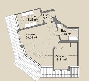 Bezaubernde DG-Wohnung! Schöne, renovierte 2 Zimmer, Aufzug & bezugsfrei! Nahe der Altstadt! – 4315 Leipzig – Vorschaubild 9