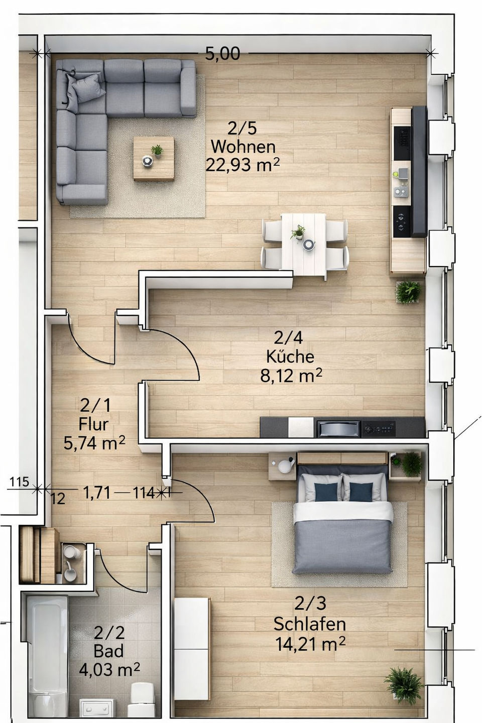 ***Dein neues Zuhause wartet - 2 Räume, Balkon, Lift & ganz viel Gemütlichkeit*** – Chemnitz – Vorschaubild 6