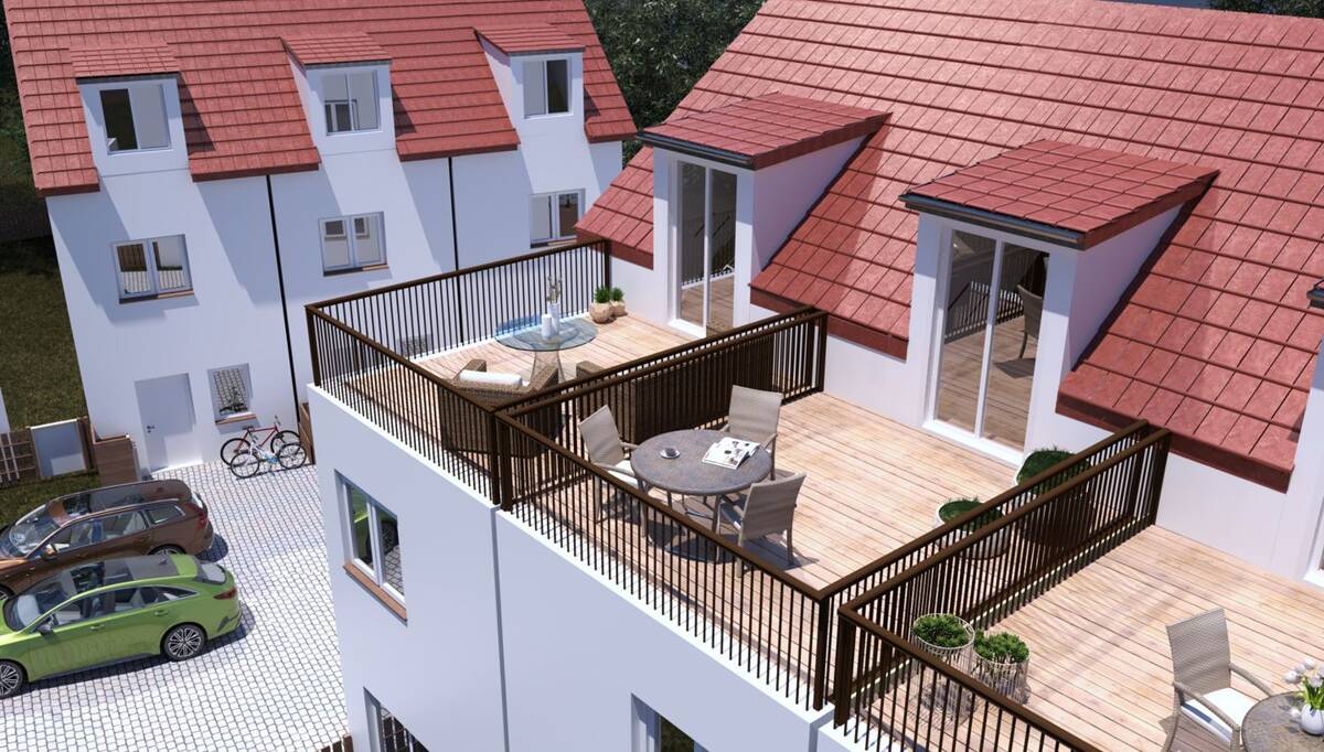 Nachhaltig wohnen, stilvoll leben - sechs Stadthäuser im Einklang mit der Natur! – 93055 Regensburg – Bild 1 von 9