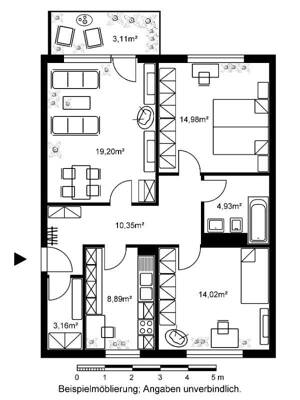 Helle 3-Zimmer-Wohnung mit Balkon im Herzen der Stadt wartet auf Sie! – 65199 Wiesbaden – Vorschaubild 8