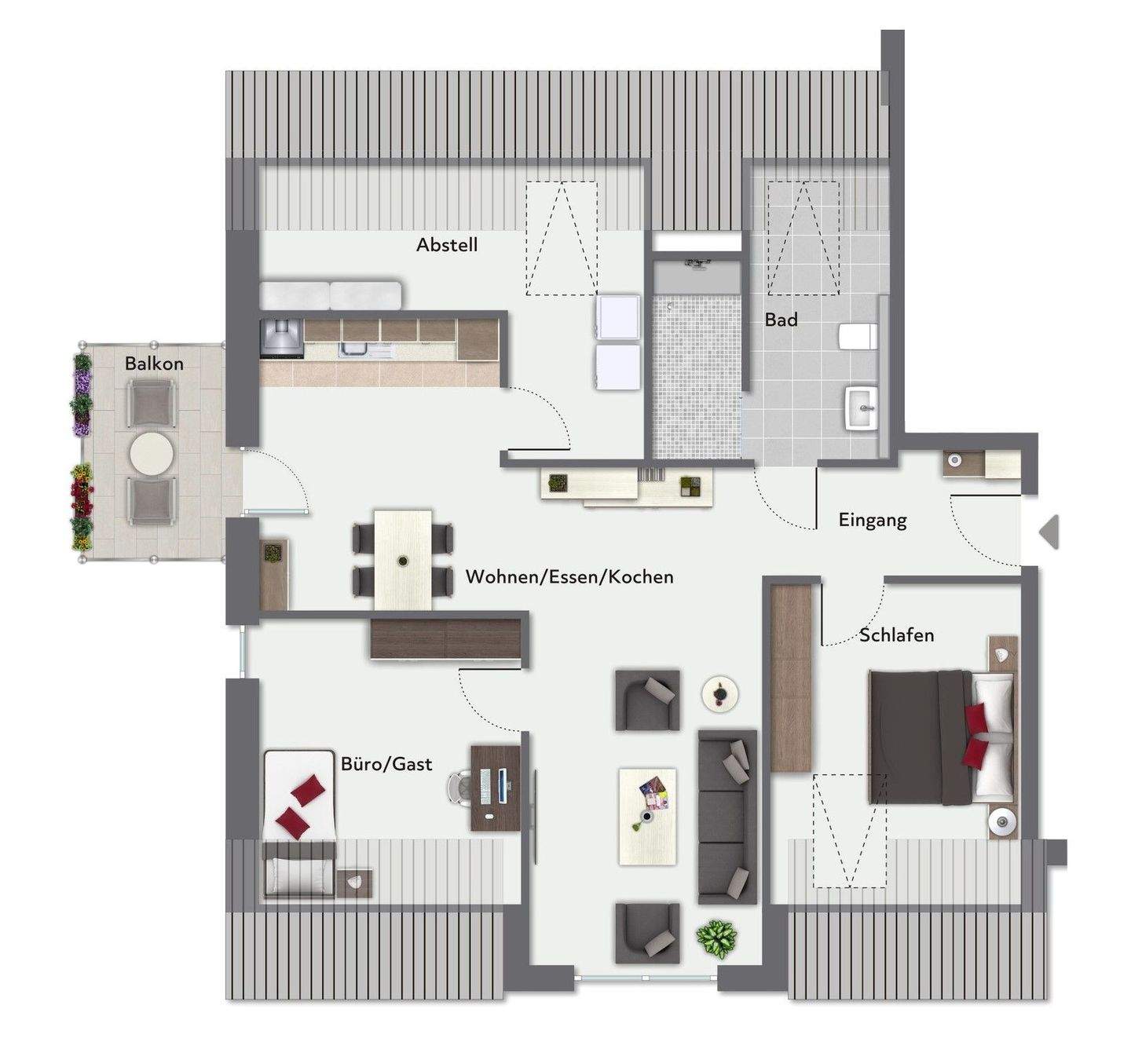 Dachgeschosswohnung in St. Mauritz - Nachhaltig, hochwertig, zukunftsfähig – Münster – Vorschaubild 2