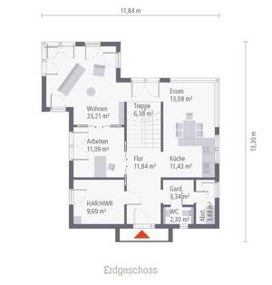 Einfach wunderschön mit der großer Glasfront ! Mit einem Grundstück berechnet ! – 12621 Berlin – Vorschaubild 2