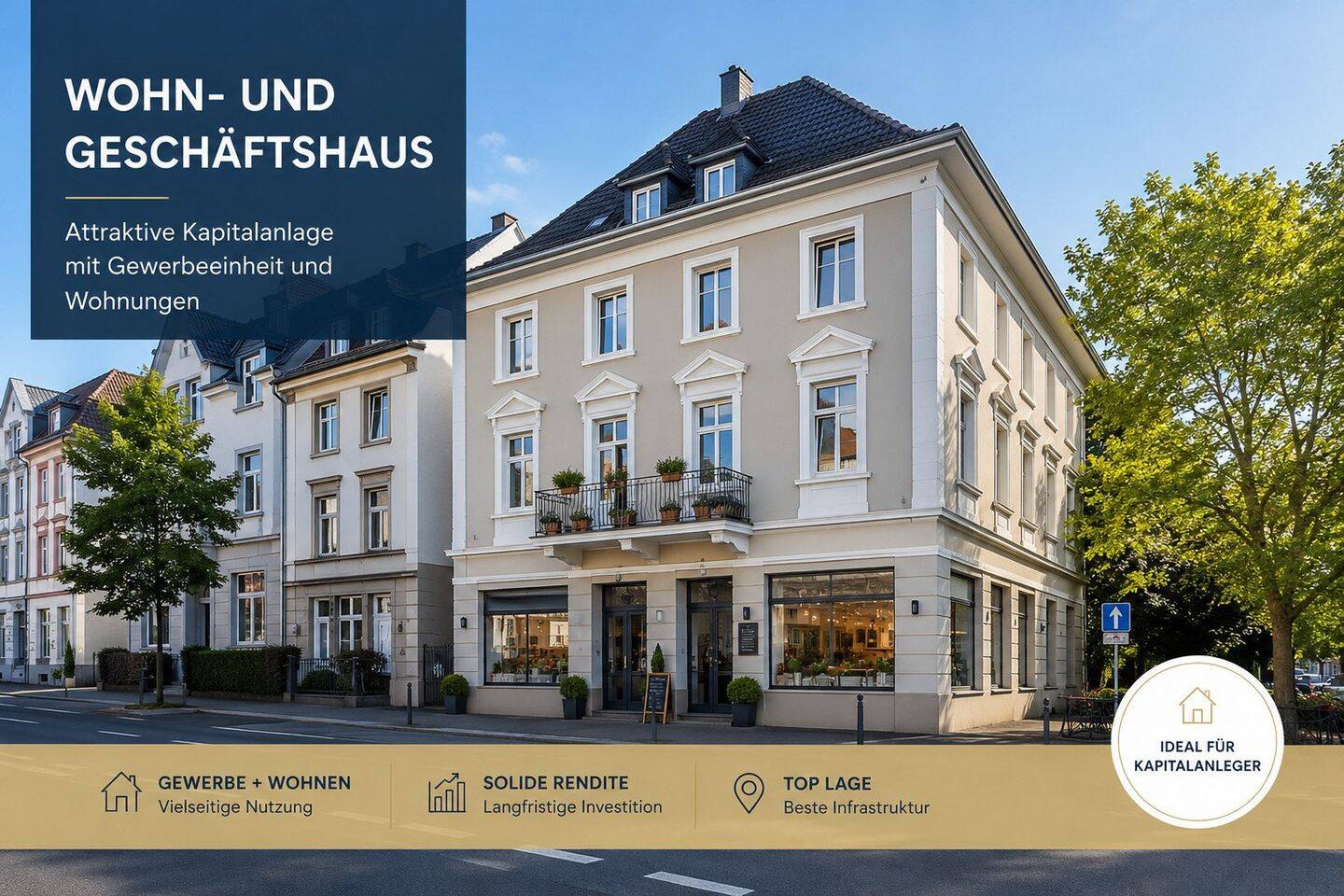 Provisionsfreies Wohn- und Geschäftshaus in Toplage Giesenkirchen - Direkt vom Eigentümer