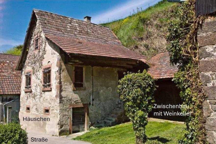 Kl. Weingut Vogtsburg-Bickensohl-Breisach + Wohnhs + Scheune + 2Rebterrassen + Löskeller + Sanierungskosten ca. 290T€ + hohes Steuersparen Denkmal – Vogtsburg im Kaiserstuhl – Vorschaubild 4