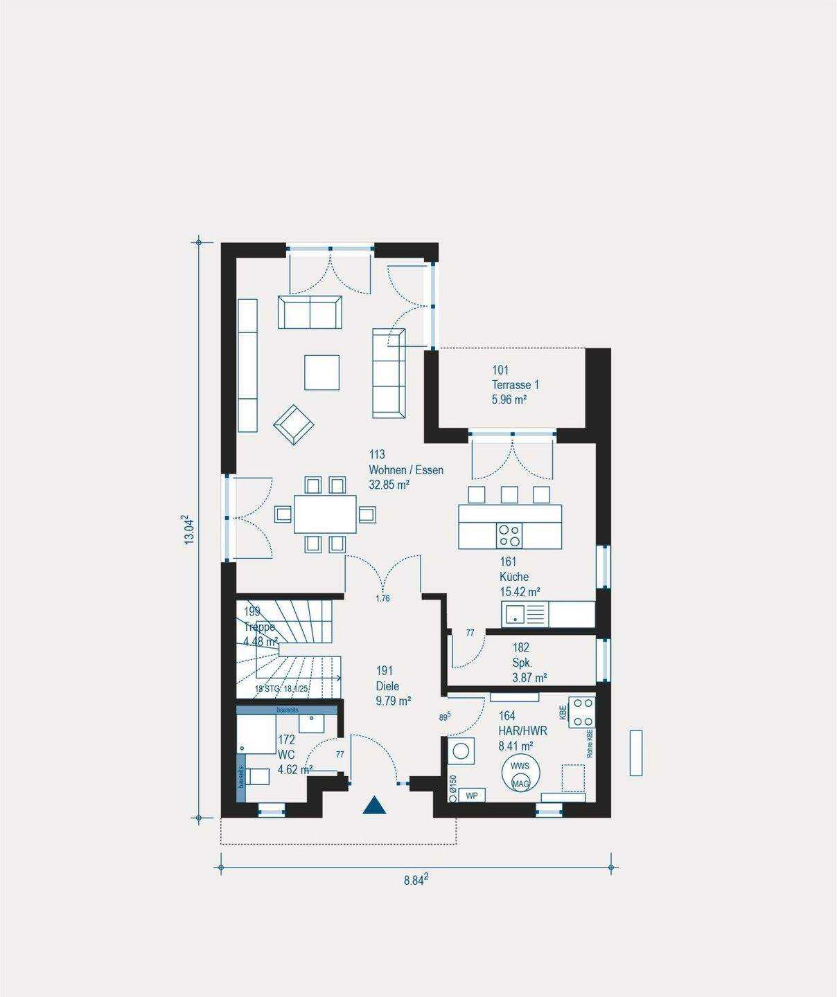 Stylischer Bauhaus Stil Modern Effizient ~Grundstück NOCH Vorhanden – Wunstorf – Vorschaubild 9