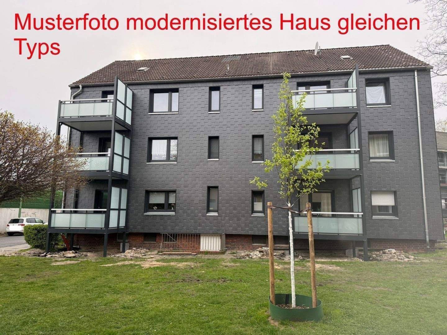 Ab 01.09. 2,5-Raum Wohnung bald mit Balkon inkl. Treppenhausreinigung, Winterdienst – Oberhausen – Vorschaubild 4
