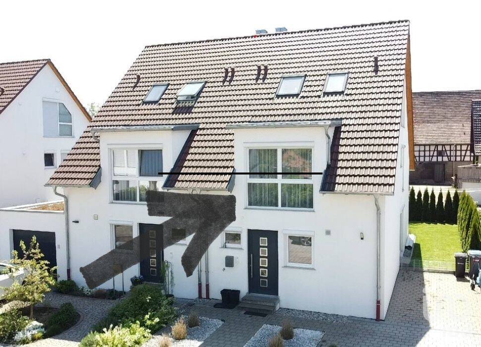 Familientraum in Rosengarten-Uttenhofen - moderne KfW-55-DHH mit Garten & Top-Ausstattung – Rosengarten – Bild 1 von 9