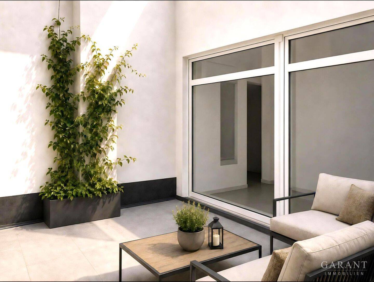 Sanierte, barrierearme Erdgeschosswohnung mit 40 qm Terrasse und hohen Räumen