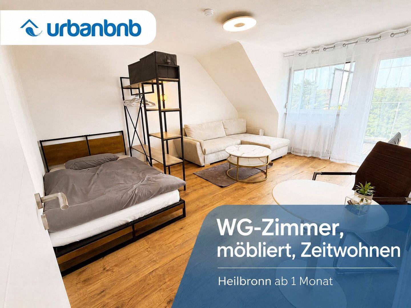 Zimmer frei für Zeitwohnen ab 1 Monat in Heilbronn