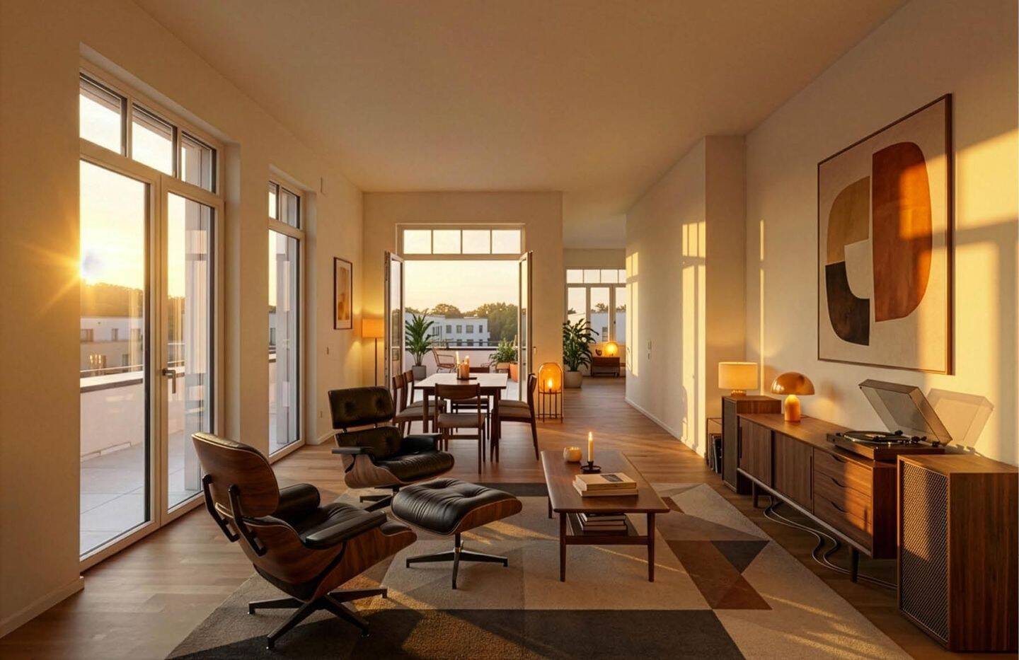Penthouse mit großer West-Dachterrasse