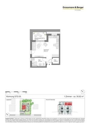 NEU: Stilvolles 1-Zimmer-Neubau-Penthouse mit kleiner Dachterrasse & Aufzug in Hamburg-Niendorf – 22459 Hamburg – Vorschaubild 7