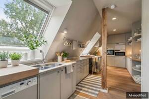 Exklusives Wohnen über zwei Ebenen - Außergewöhnliche Maisonette-Wohnung mit Dachterrasse – 22607 Hamburg – Vorschaubild 3
