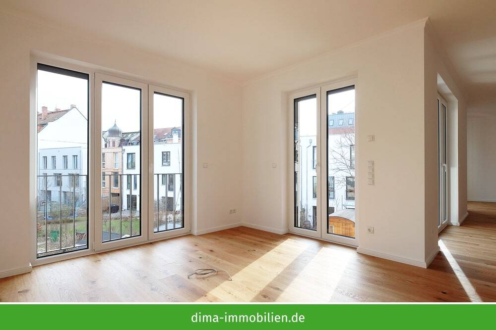 KfW-40-Neubau mit QNG am Volkspark! Praktische 3RW mit gr. Süd-Balkon, Vollbad, AR, Keller u.v.m. – Leipzig – Vorschaubild 7