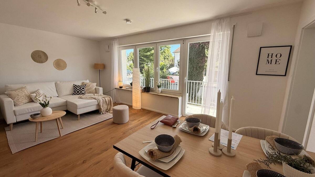 Kernsanierte 3-Zimmer-Wohnung mit Süd-Balkon & Garage - modern, bezugsfertig, provisionsfrei – 85051 Ingolstadt – Bild 1 von 6