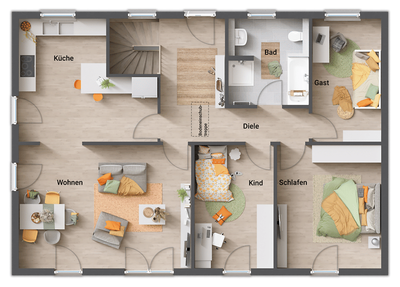 Der Bungalow mit dem charmanten Walmdach - stufenlos glücklich sein – Neuenbürg – Vorschaubild 8